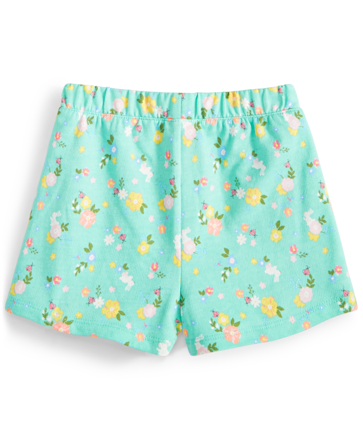 Shop First Impressions Baby Girls French-terry Floral-print Shorts, Created For Macy's In Garden Party