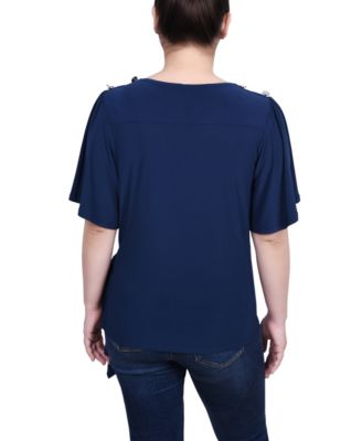 Women's Short Sleeve Wrap Top