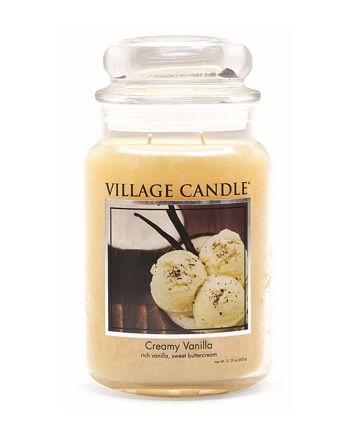 Village Candle Coffee Bean Grande Vaso In Vetro - Profumo Di Caffè, Doppio Stoppino, 737g - 6