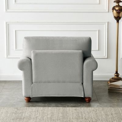 Living Room Sofa Single Seat Chair With Wood Leg Fabric