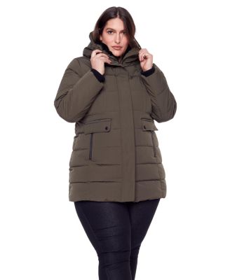 Plus Size Kootney Mid-Length Parka Coat