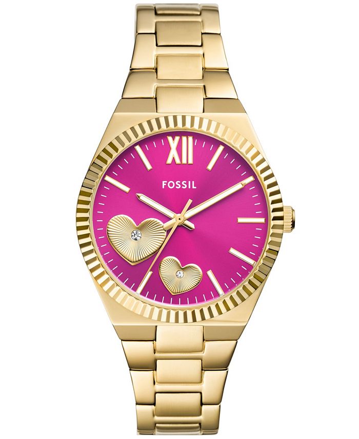 Fossil Women s Scarlette Three Hand Gold Tone Stainless Steel