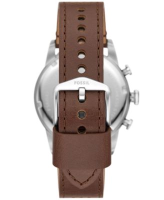 Men's Sport Tourer Chronograph Brown LiteHideLeather Watch 42mm