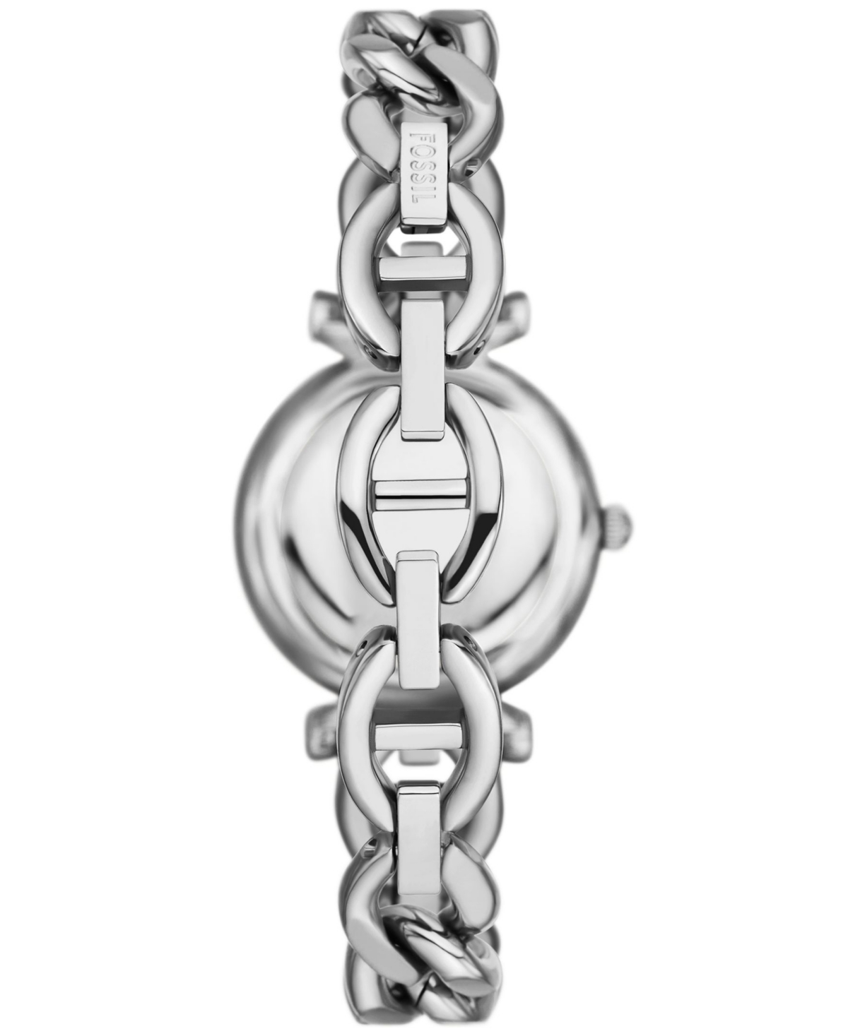 Fossil Women's Carlie Three-hand Gold-tone Stainless Steel Watch 28mm In Silver
