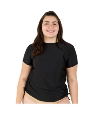 Plus Size Mock Neck Adele Swim Top