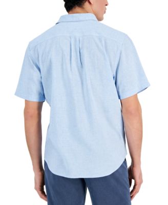 Мужская рубашка Tommy Bahama из льняной ткани Sand Desert с коротким рукавом на пуговицах
