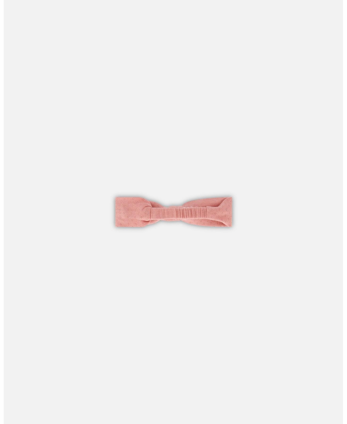 Baby Girl Organic Cotton Point Elle Knit Headband- Infant - Old rose