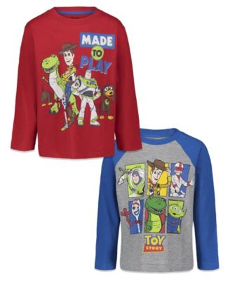 Toddler Boys Toy Story Cars Lion King Guard Mickey Mouse 2 Pack Cosplay Long Sleeve T-Shirts to