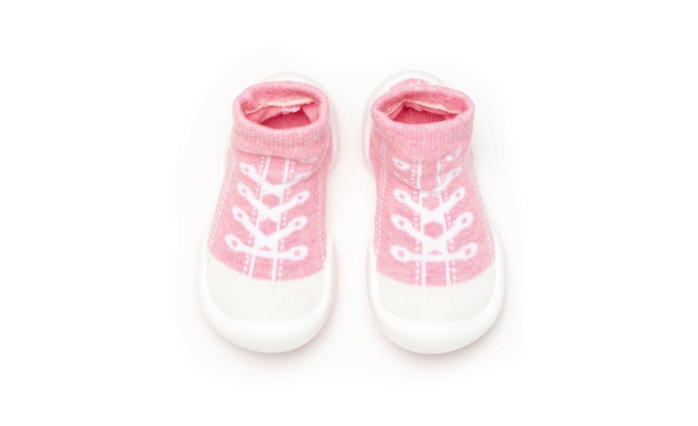 Кроссовки Komuello Breathable Washable Non-Slip Sock Shoes Sneakers - Pink для девочек-малышей, цвет: Розовый — фото 1