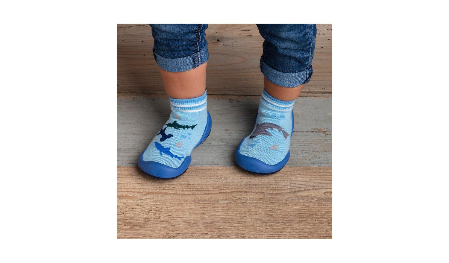 Baby Boys First Walk Sock Shoes Shark Tank