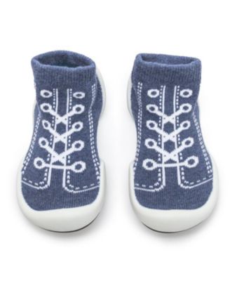 Infant Girl Boy Breathable Washable Non-Slip Sock Shoes Sneakers - Denim Blue
