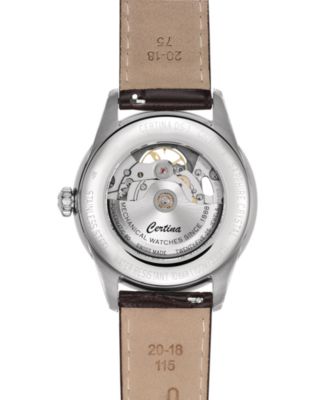 Men's Swiss Automatic DS-1 Skeleton Black Strap Watch 40mm