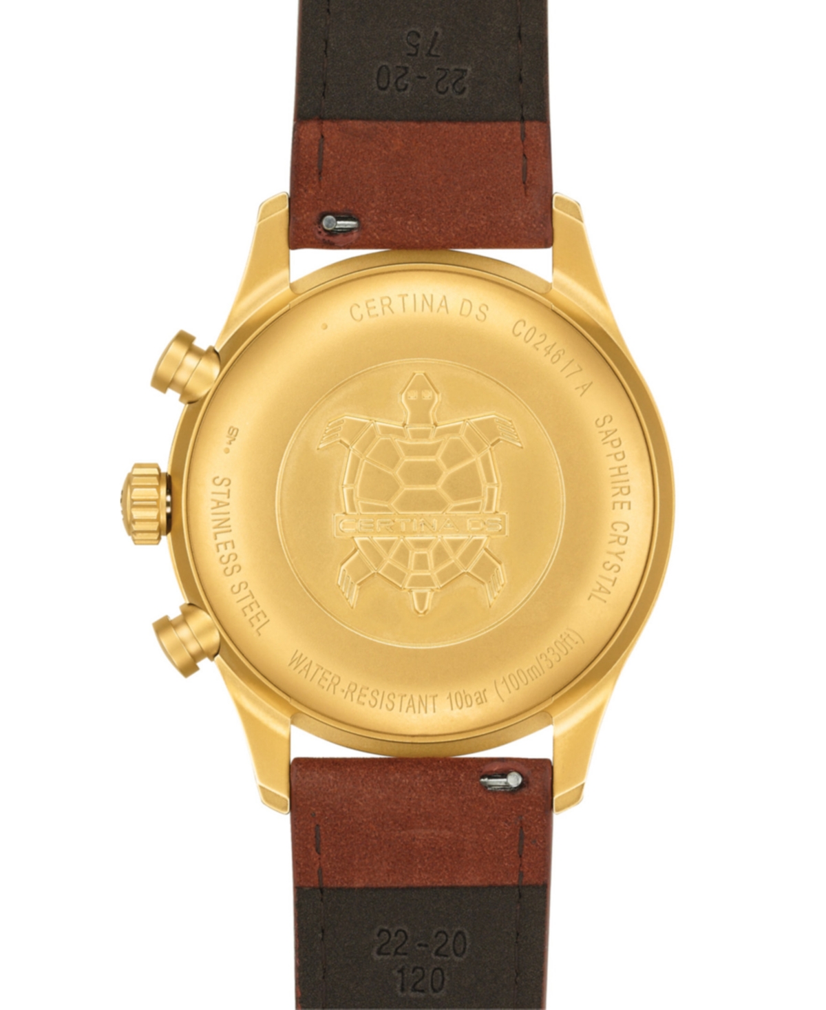 Shop Certina Men's Swiss Chronograph Ds Pilot Brown Strap Watch 43mm In Green