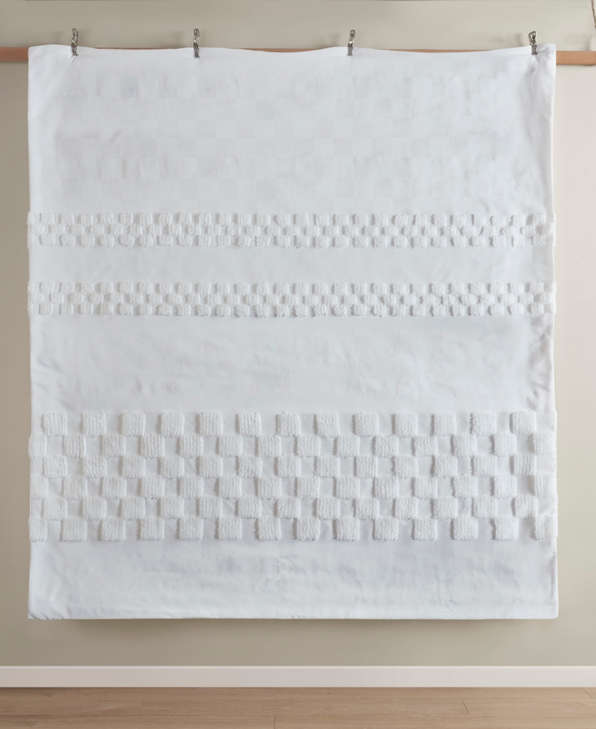 Closeout! Urban Habitat Bennett Chenille 3 Pc Duvet Cover Set, - Off-white