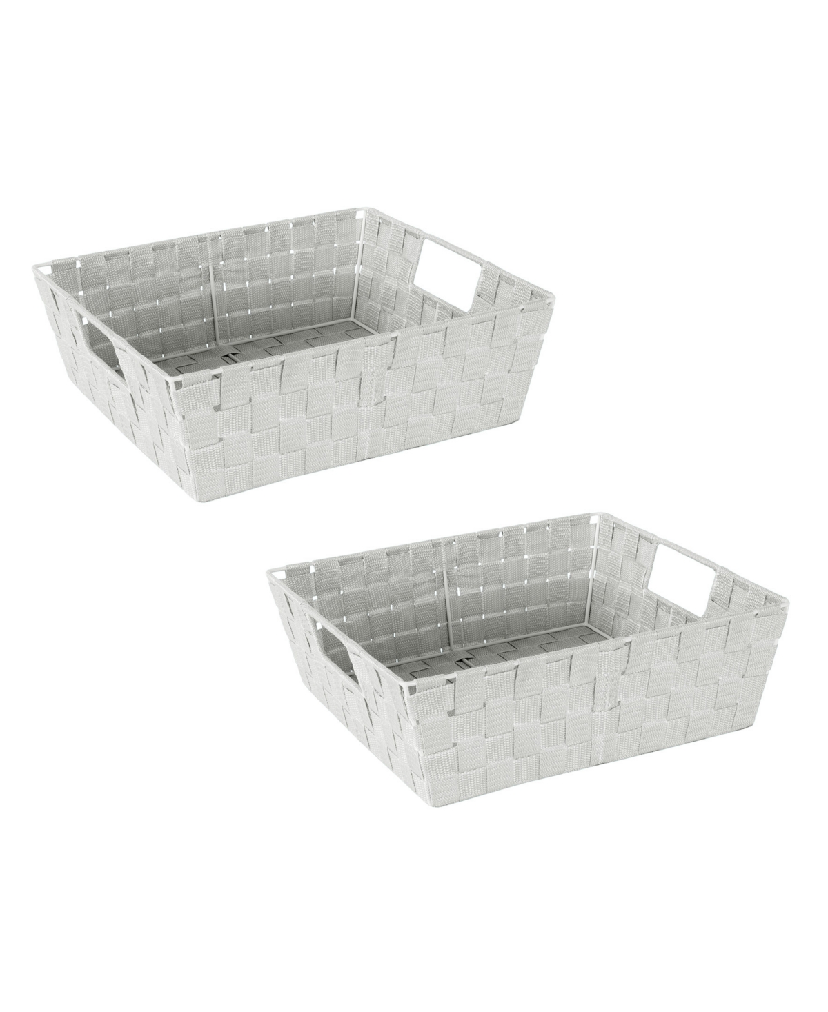 2 Pack Storage Shelf Tote - Grey