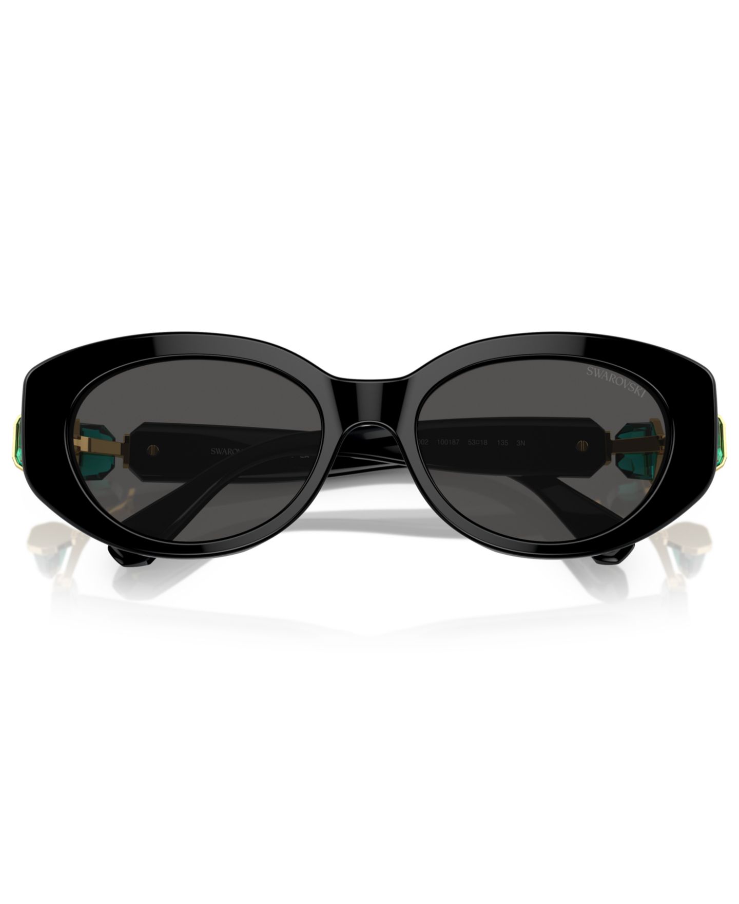 Женские солнцезащитные очки Swarovski Sunglasses SK6002, цвет: Чёрный — фото 5