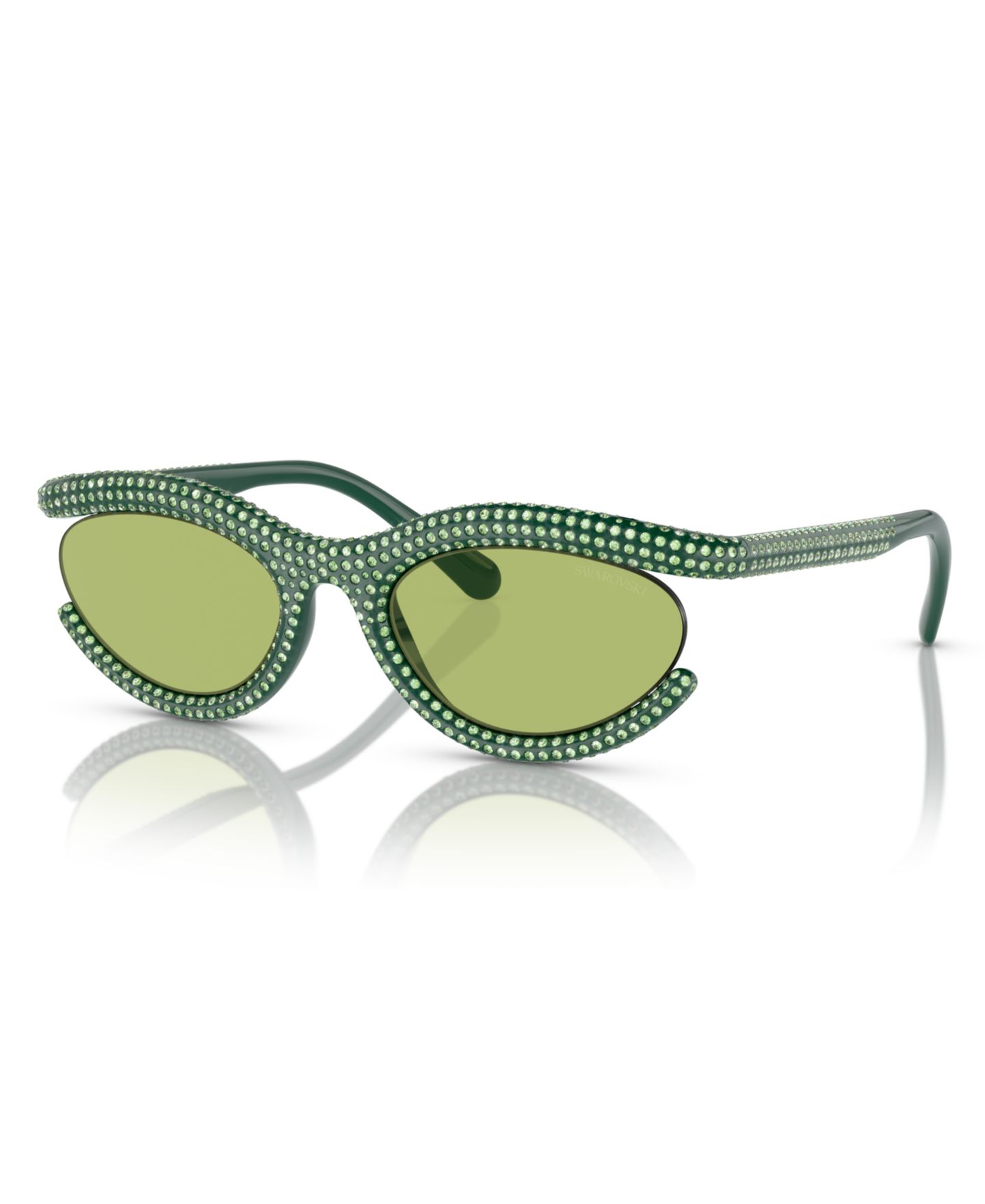 Женские солнцезащитные очки Swarovski Sunglasses SK6006, цвет: Светлый зелёный — фото 1