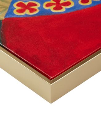 Pet Portrait Bohemian Cat In Forest Framed Canvas Wall Art