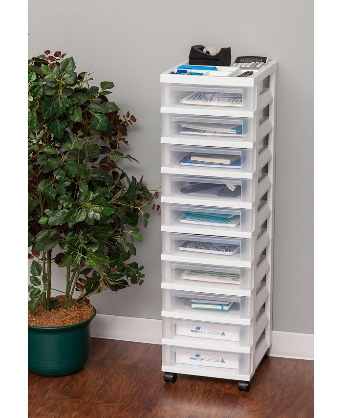 IRIS USA Craft Plastic Organizers and Storage, Rolling Storage Cart for ...
