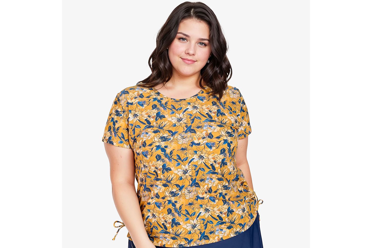 Plus Size Adele Short Sleeved Swim Top & Swim Bottoms/Bras