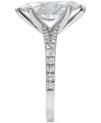  Certified Lab Grown Marquise Diamond Split Shank Engagement Ring (3-1/3 ct. t.w.) in 14k Gold