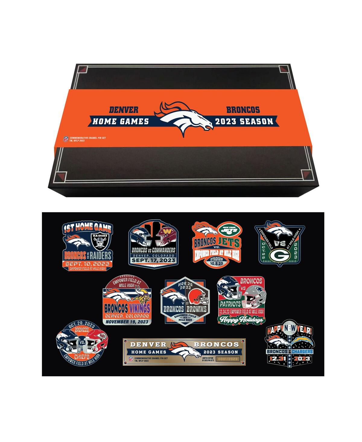 Mojo Licensing Kids' Denver Broncos 2023-24 Game Day Pin Collector Set In Orange