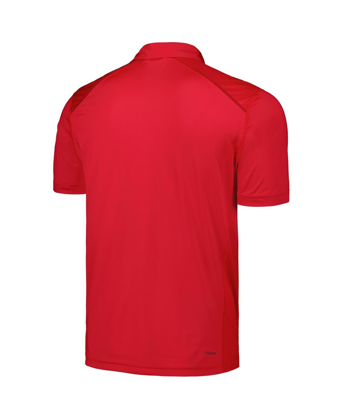 Shop Adidas Originals Men's Adidas Red Fresno State Bulldogs Classic Aeroready Polo Shirt