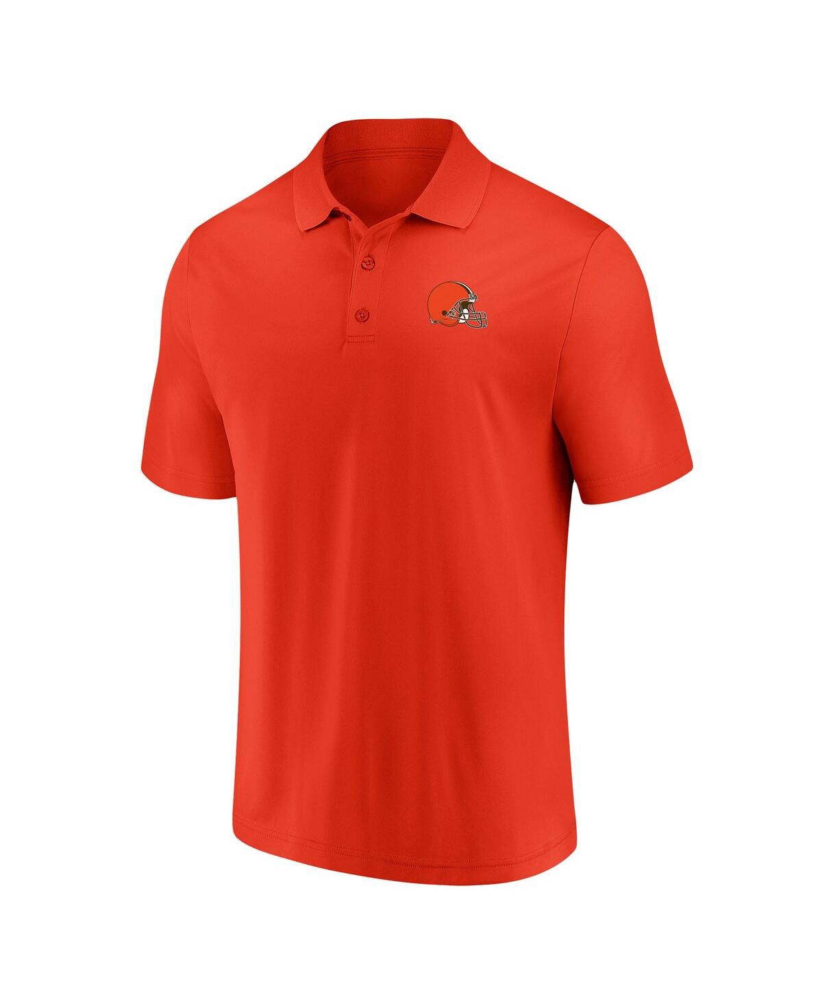 Men's FanaticsCleveland Browns Component Polo Shirt - Orange