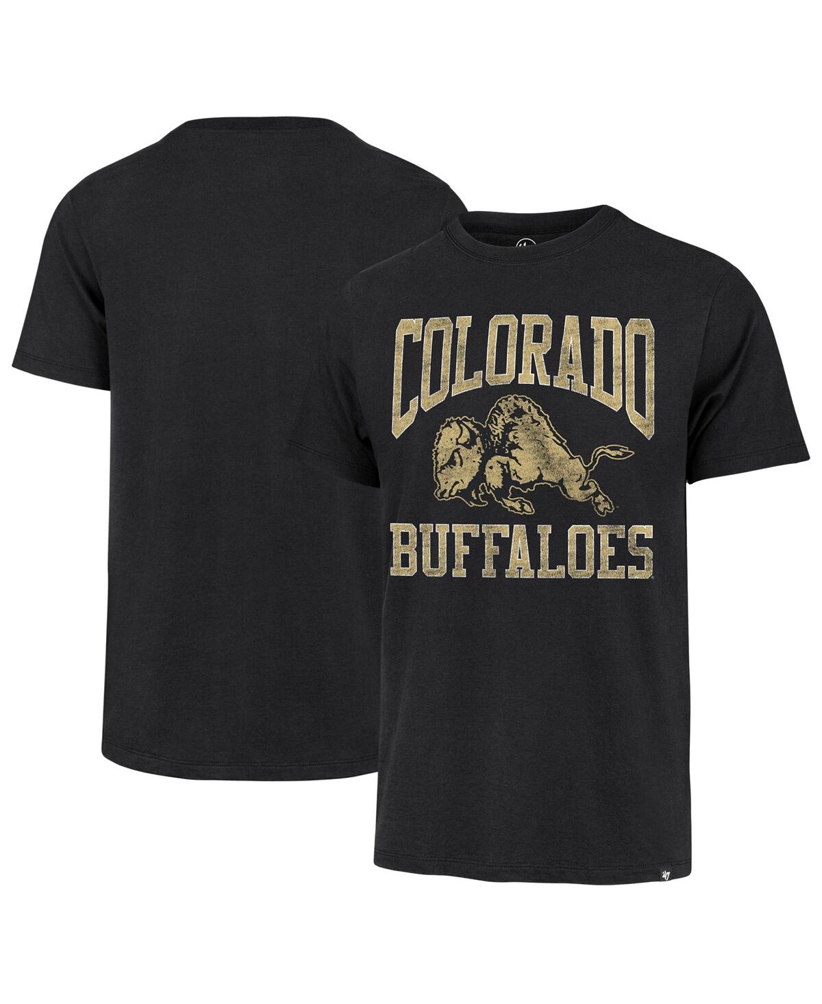 47 Brand Men's ' Black Distressed Colorado Buffaloes Big Ups Buffaloes Franklin T-shirt