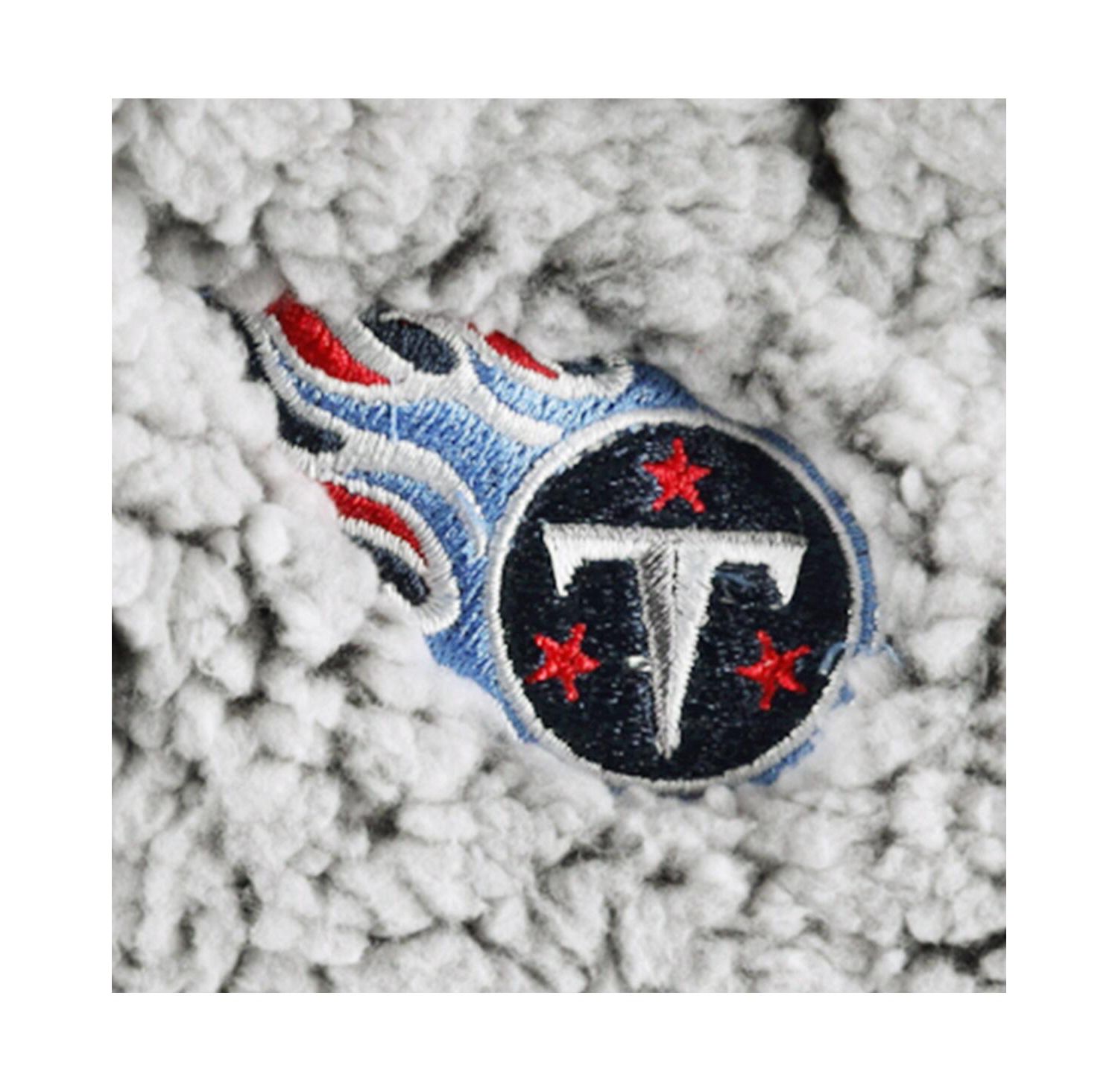 Women's Gray Tennessee Titans Sherpa Quarter-Zip Jacket