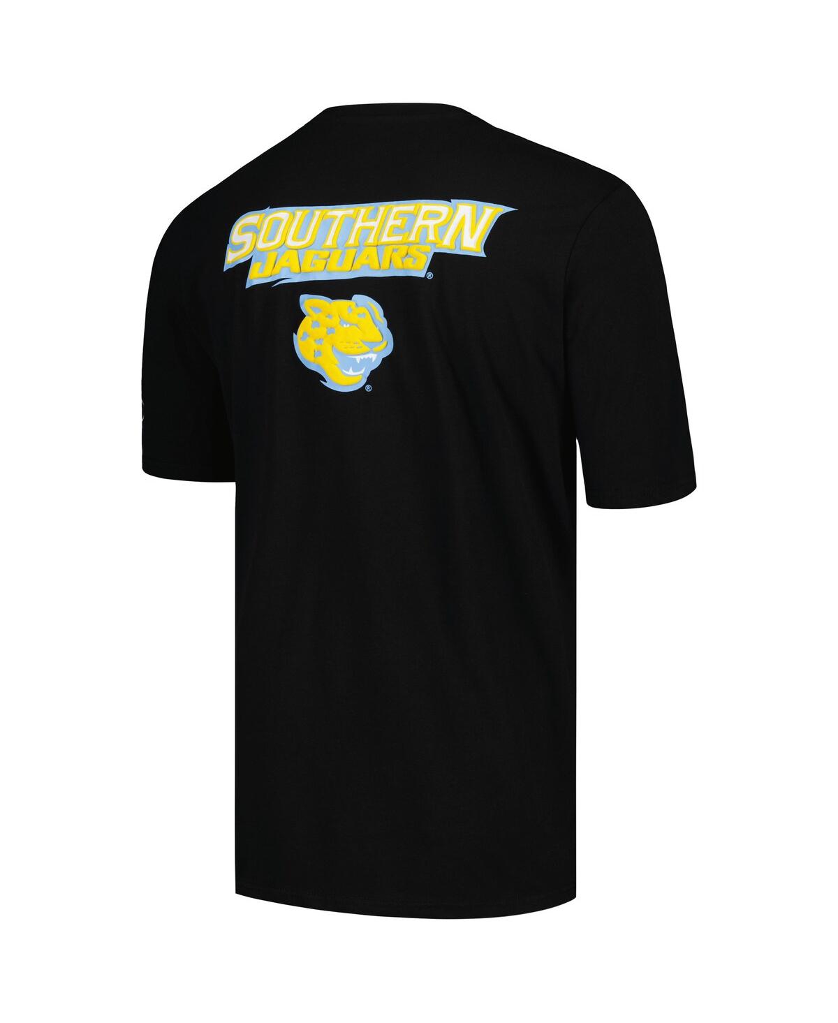 Shop Fisll Men's  Black Southern University Jaguars Applique T-shirt