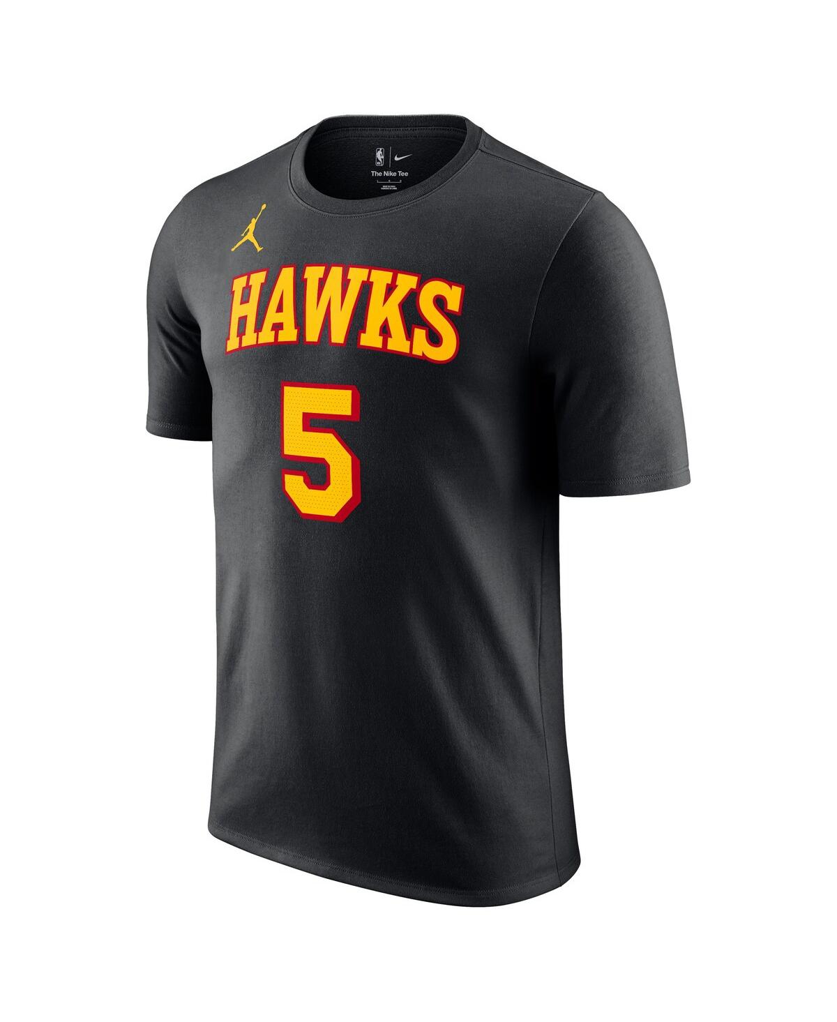 Men's Jordan Dejounte MurrayAtlanta Hawks 2022/23 Statement Edition Name and Number T-shirt - Black