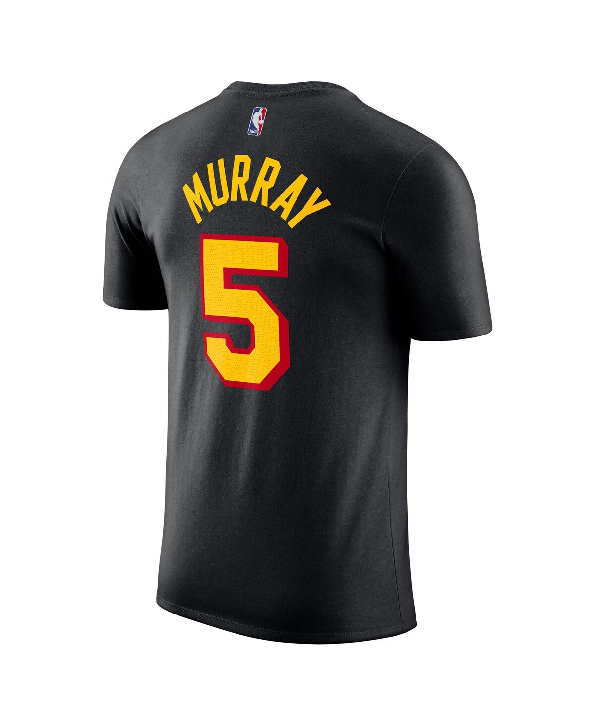 Men's Jordan Dejounte MurrayAtlanta Hawks 2022/23 Statement Edition Name and Number T-shirt - Black