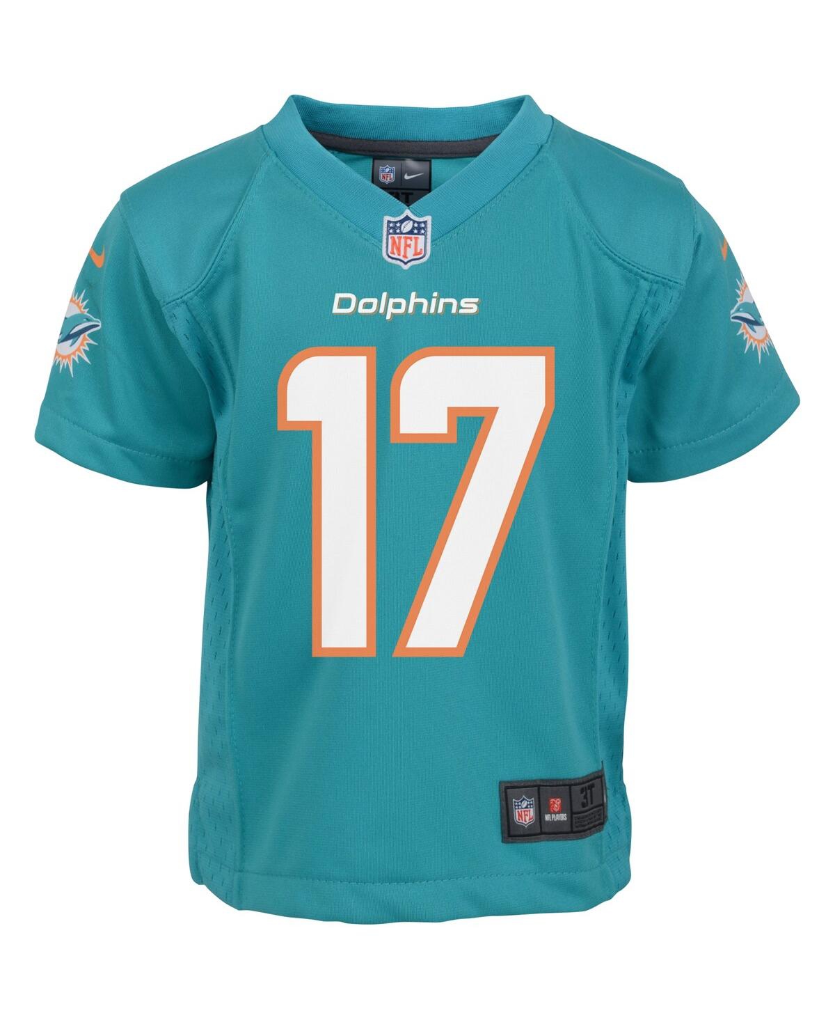 Infant Boys and Girls Nike Jaylen WaddleMiami Dolphins Player Game Jersey - Aqua