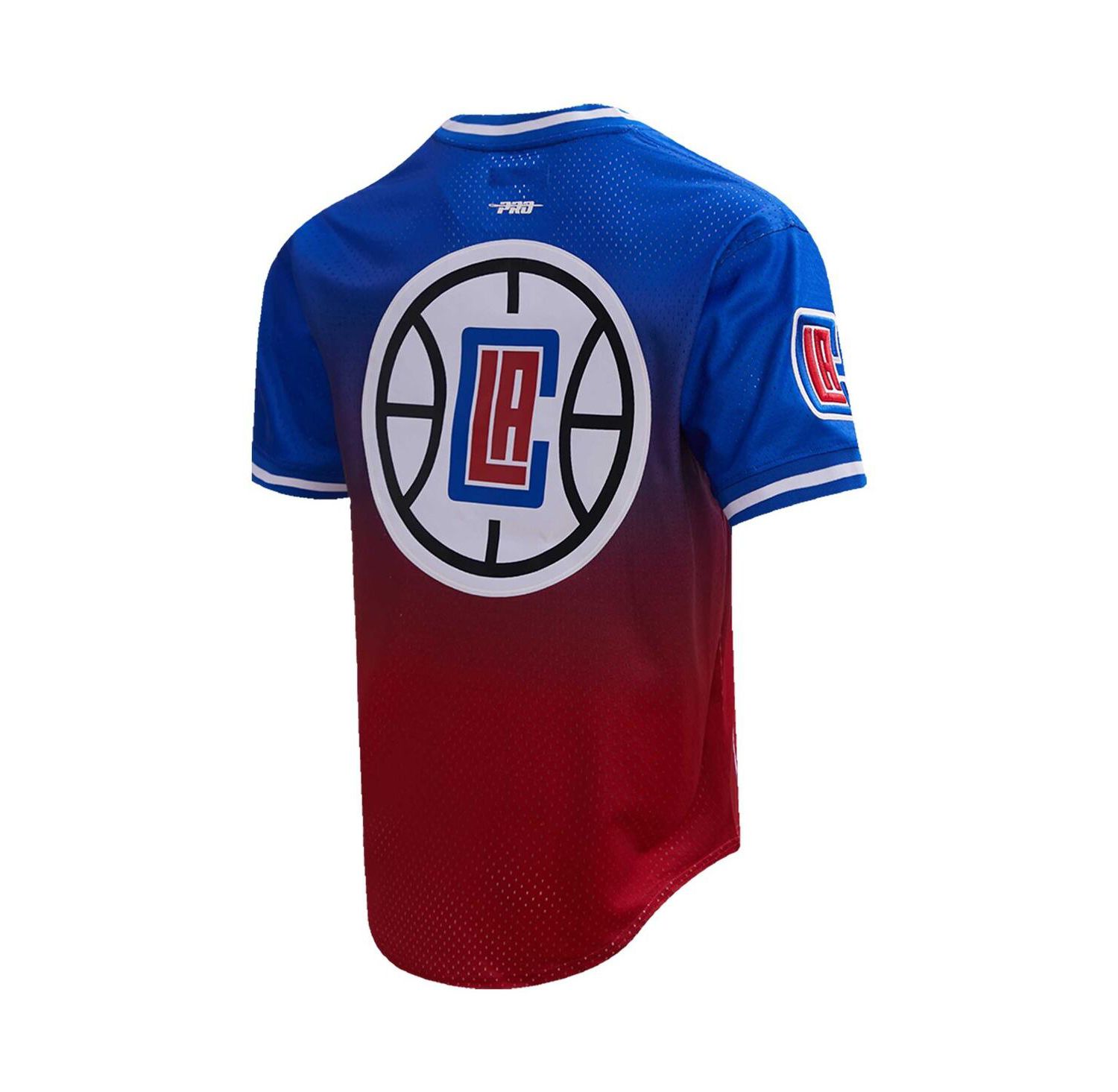 Men's Kawhi Leonard Royal, Red LA Clippers Ombre Name and Number T-shirt