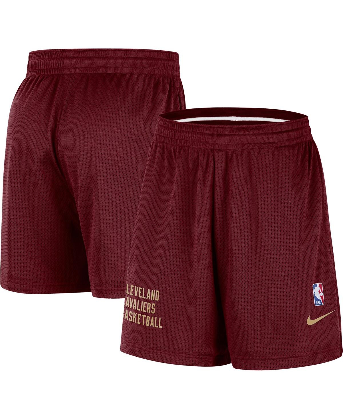 Nike Men's And Women's  Wine Cleveland Cavaliers Warm Up Performance Practice Shorts