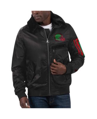 Men's x Ty Mopkins Black Cleveland Browns Black History Month Satin Full-Zip Jacket