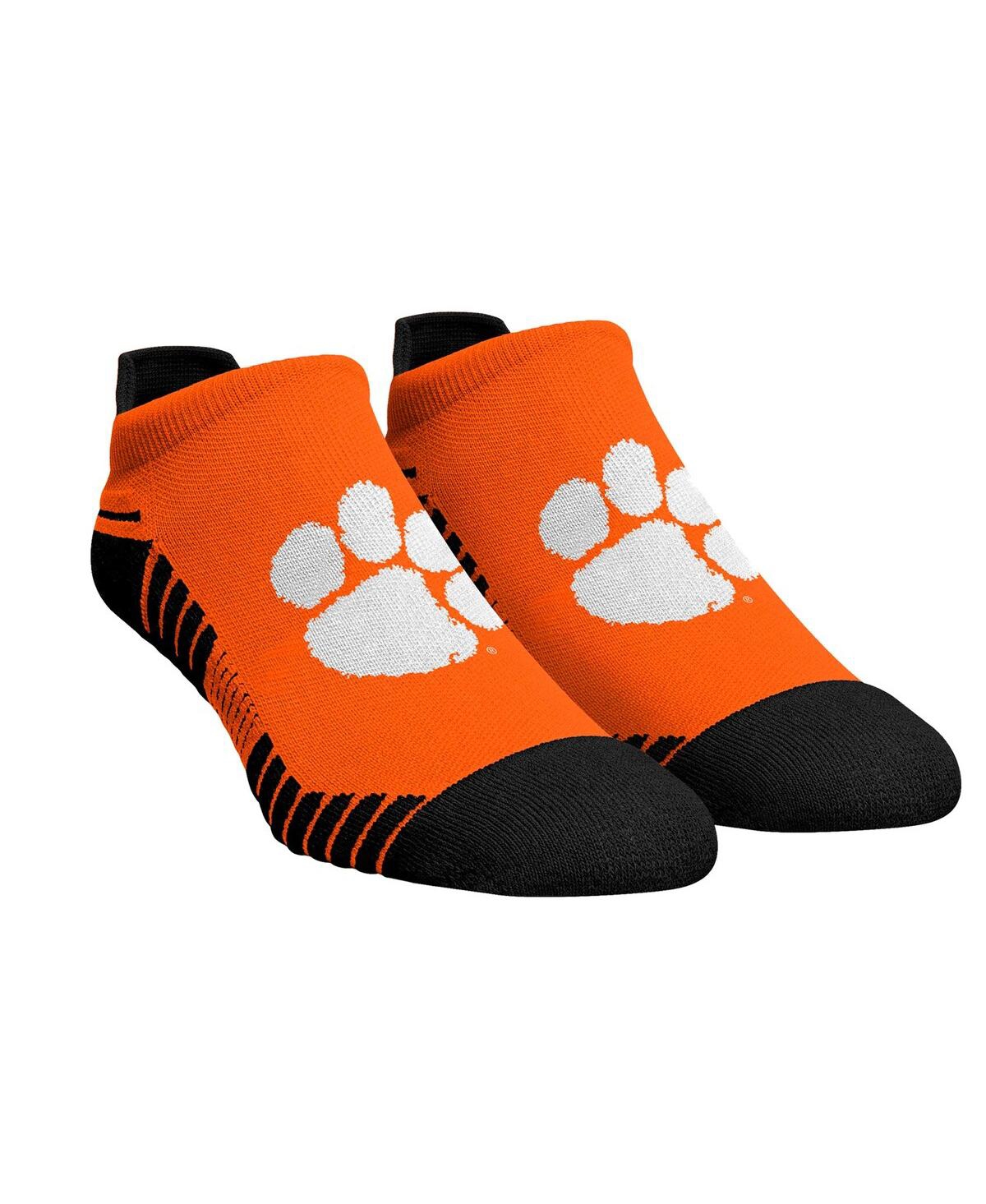 Men's and Women's Rock 'Em Socks Clemson Tigers Hex Performance Ankle Socks - Orange, Black