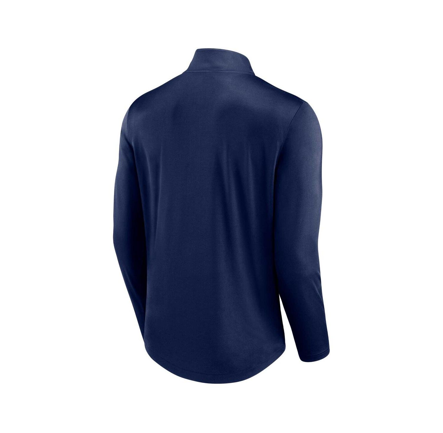 Men's Navy Cleveland Guardians Quarterback Quarter-Zip Top