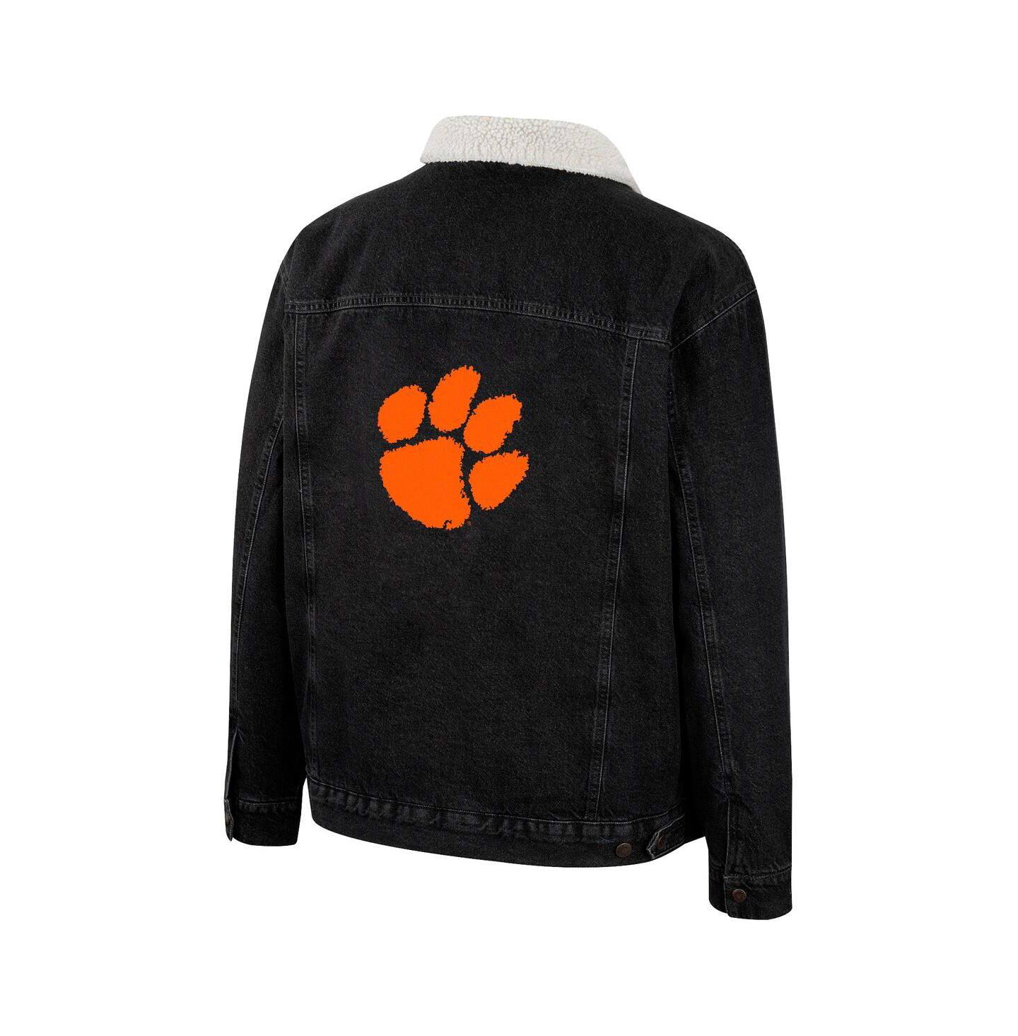 Мужская куртка Colosseum x Wrangler Charcoal Clemson Tigers Western Button-Up Denim — фото 3