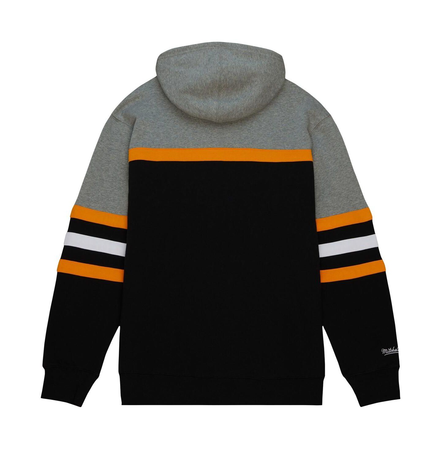 Мужское худи Mitchell & Ness Black, Gray Boston Bruins Head Coach Pullover — фото 2
