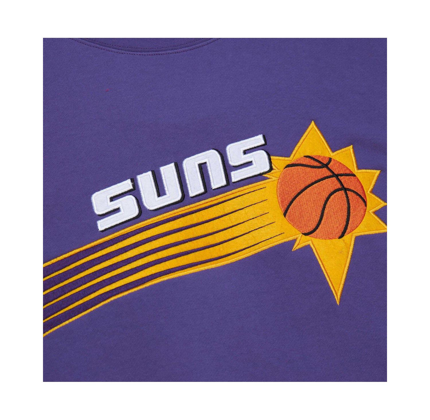 Men's Purple Phoenix Suns Hardwood Classics There and Back Pullover Sweatshirt