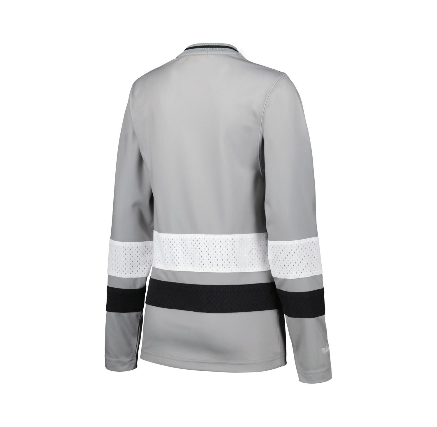 Women's Silver Distressed Las Vegas Raiders Big Face 7.0 Long Sleeve Jersey T-shirt