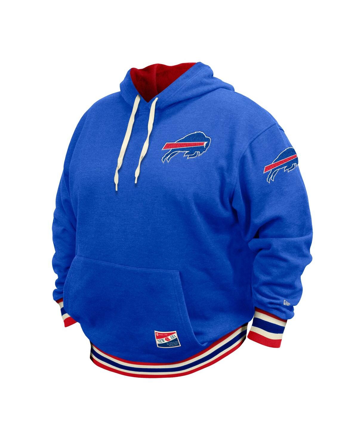 Shop New Era Men's  Royal Buffalo Bills Big And Tall Nfl Pullover Hoodie
