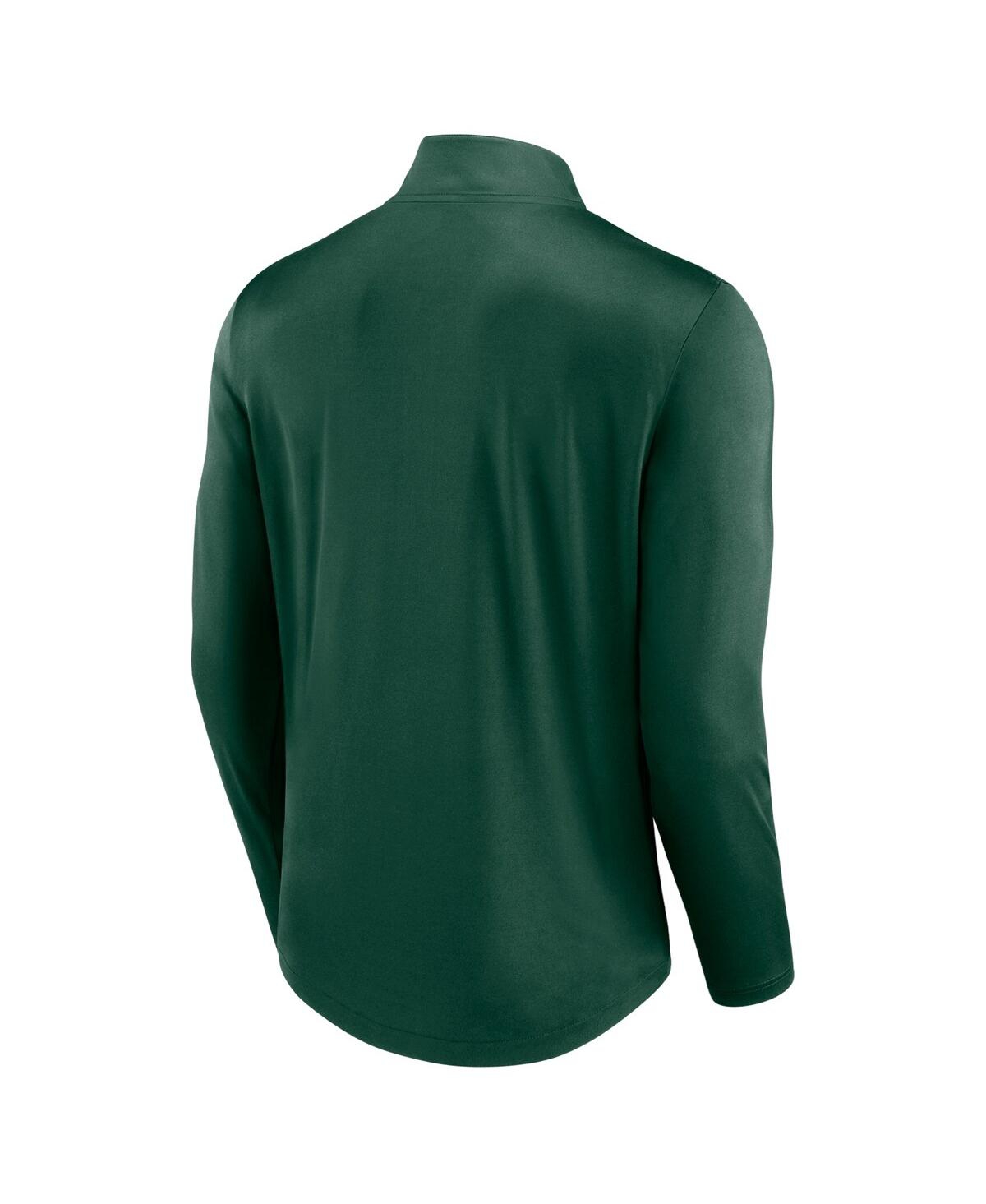 Men's FanaticsGreen Bay Packers Quarterback Quarter-Zip Top - Green