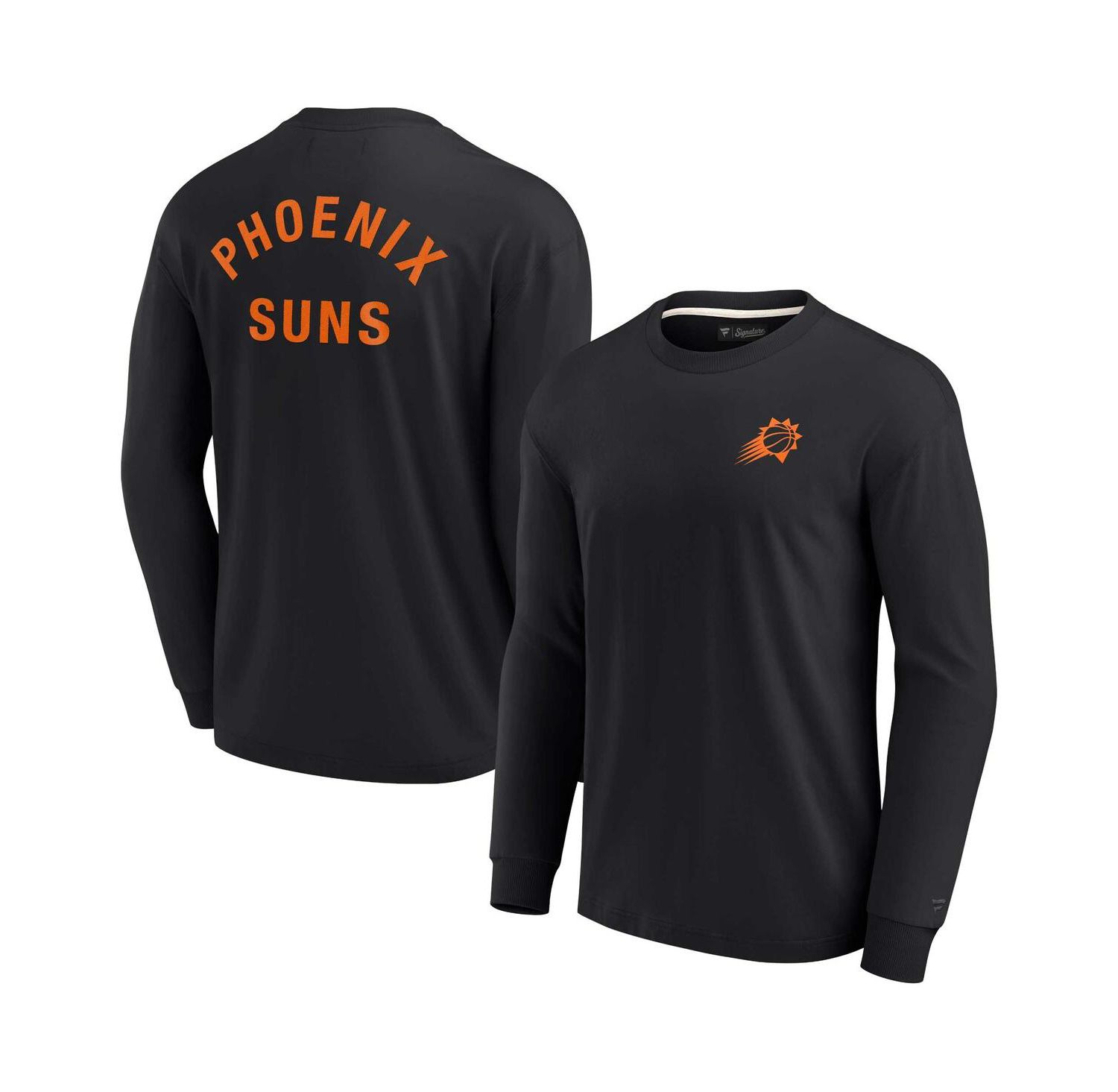 Men's and Women's Signature Black Phoenix Suns Super Soft Long Sleeve T-shirt