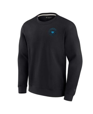 Men's and Women's Black Charlotte FC Super Soft Fleece Crew Sweatshirt