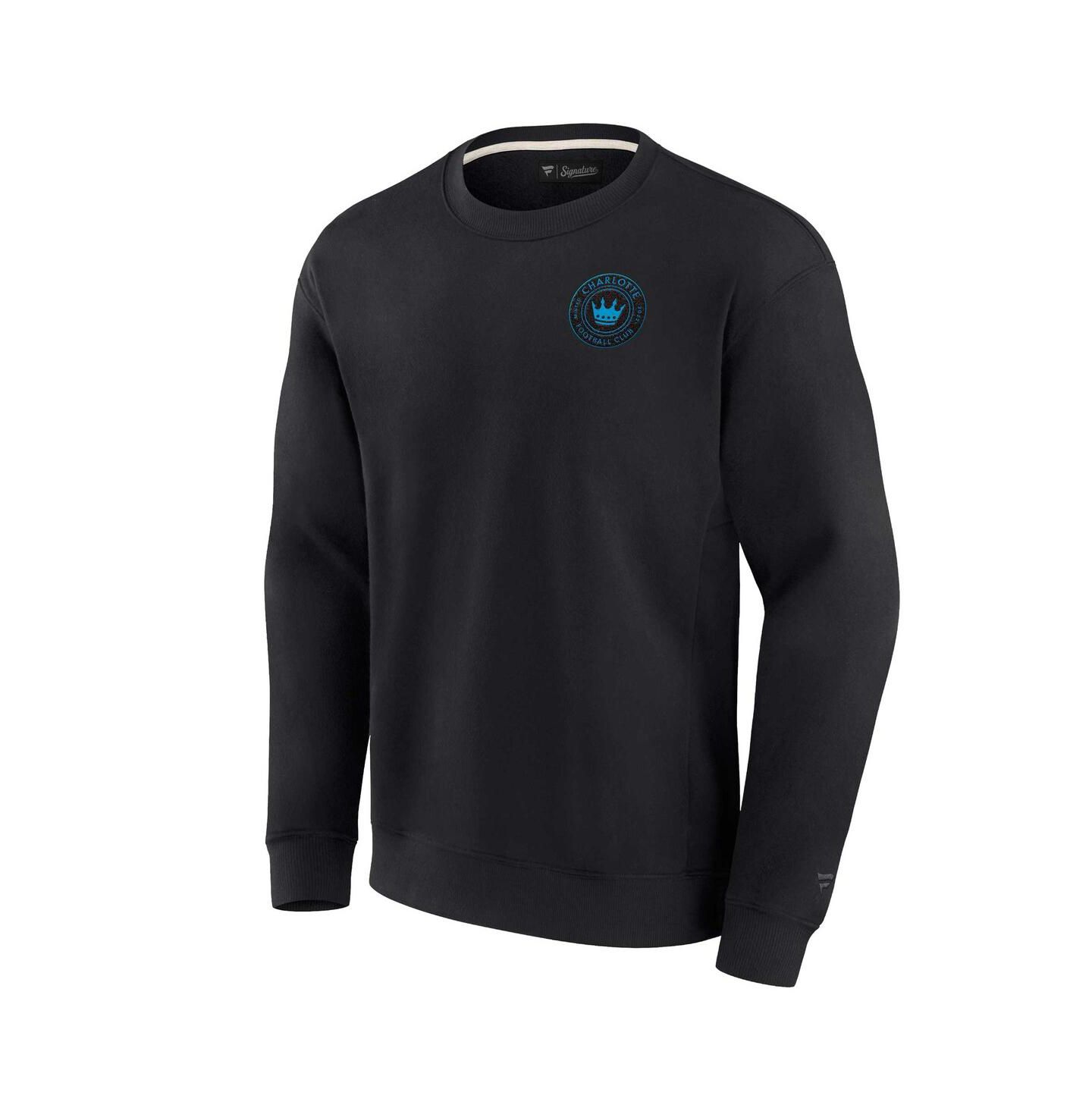 Толстовка Fanatics Signature Black Charlotte FC Super Soft Fleece Crew — фото 3