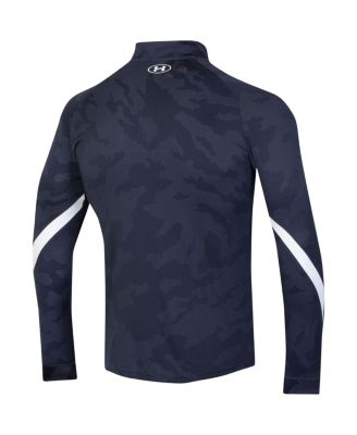 Men's Navy Auburn Tigers Game Day Camo Raglan Quarter-Zip Top