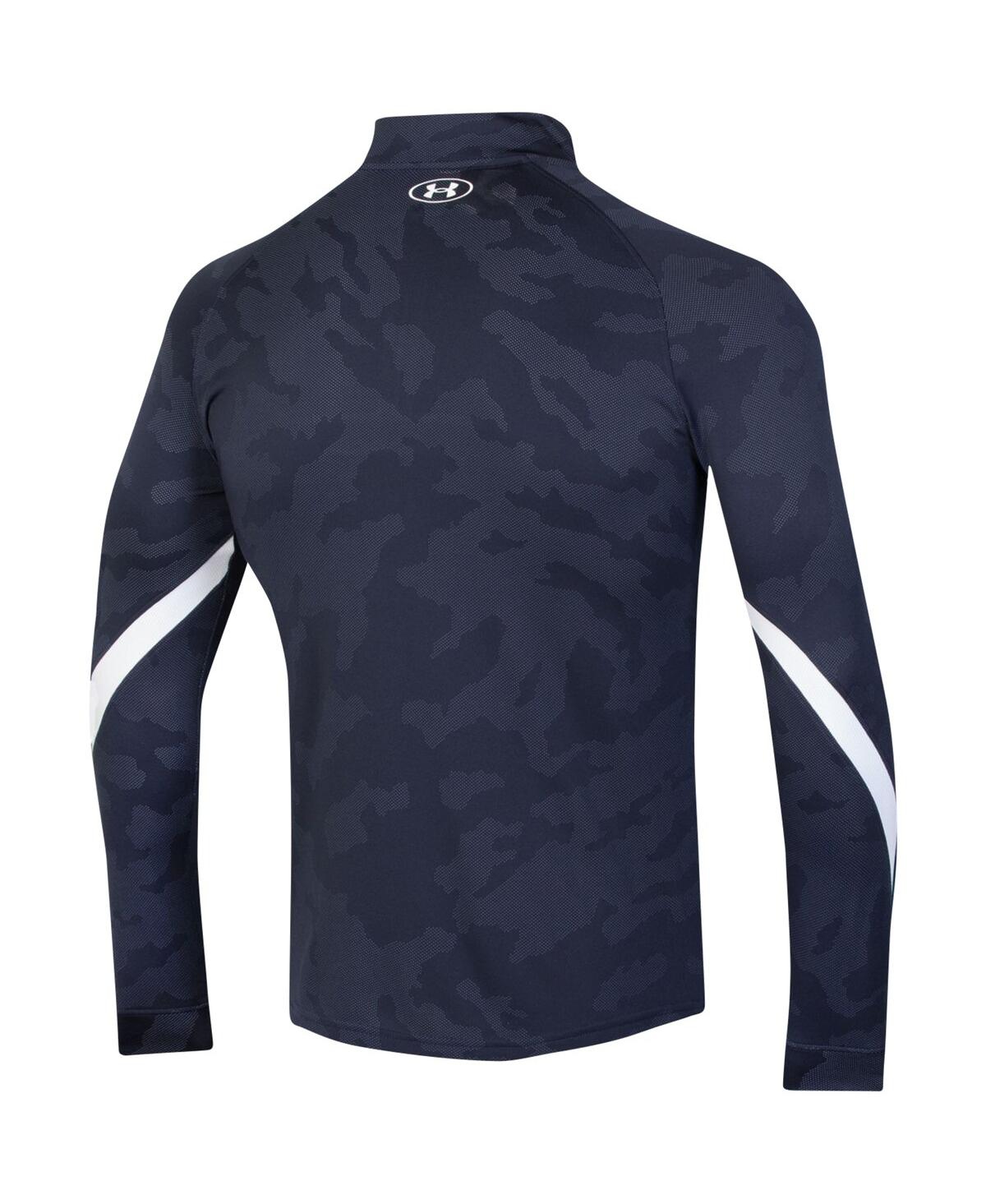 Men's Under ArmourAuburn Tigers Game Day Camo Raglan Quarter-Zip Top - Navy